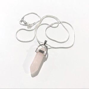 Rose Quartz Pendant Necklace